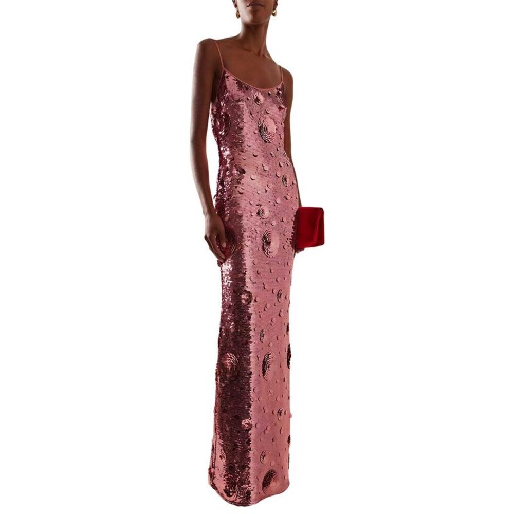 Linda Charm Womens  Embellished Maxi Dress
